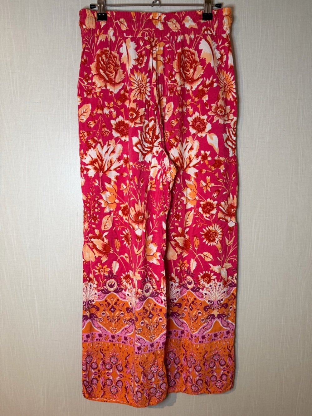 Anthropologie Kari Boho Floral Wide-Leg Wovne Pajama Pants Small - Picture 4 of 6